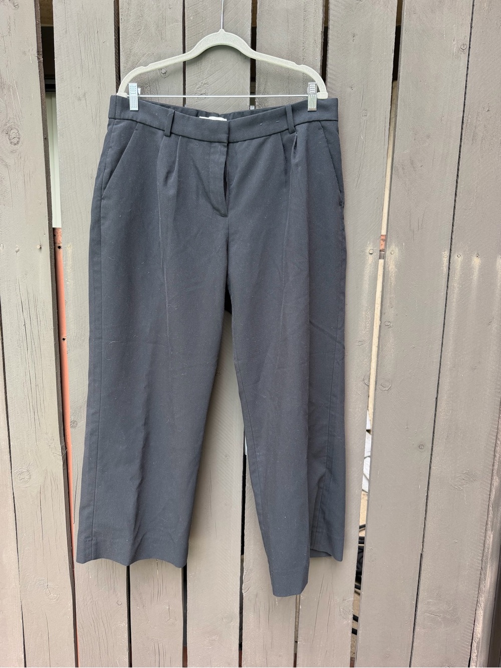 Abercrombie & Fitch Curve Love wide leg Black Dress Trousers